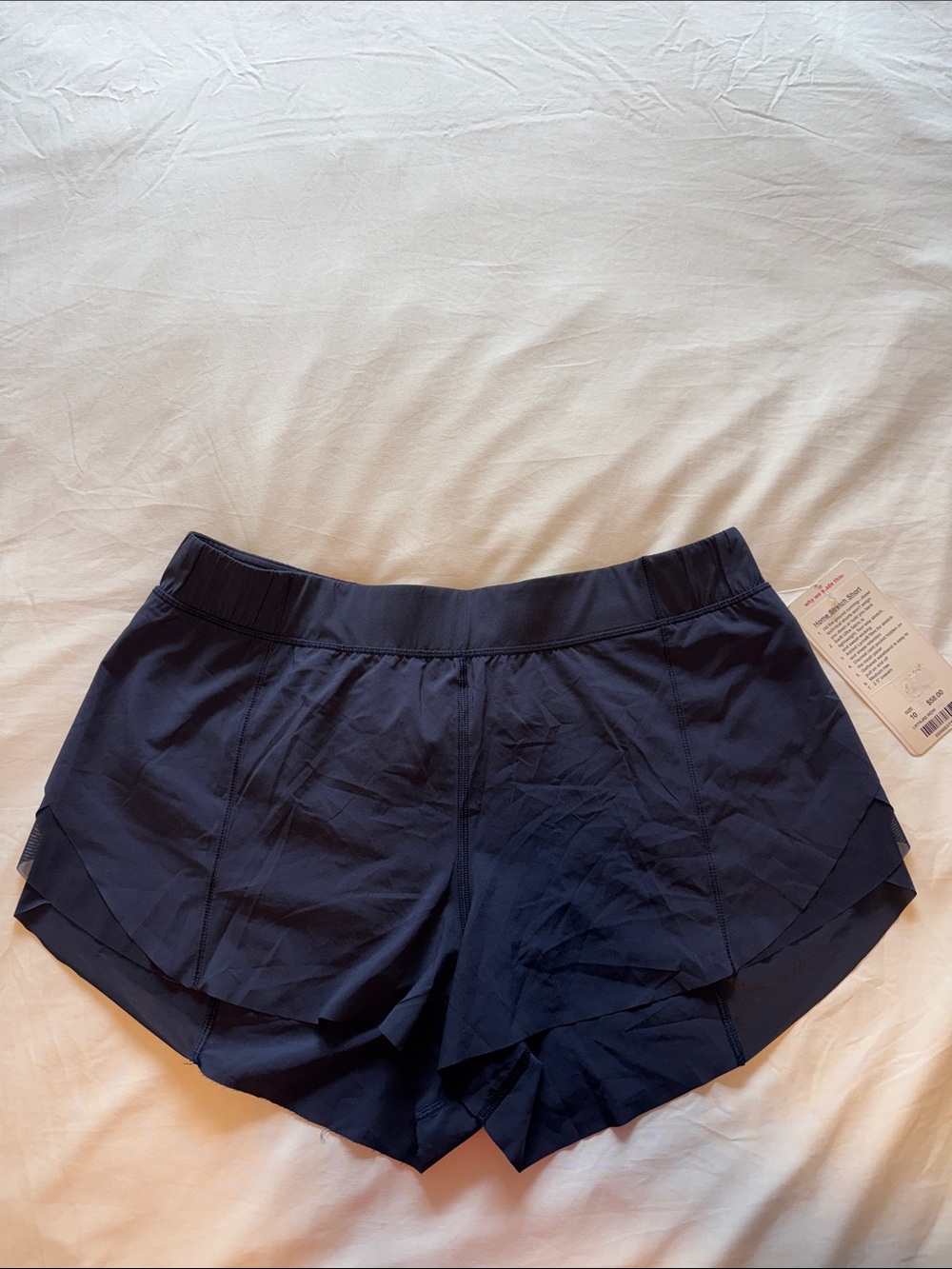 lululemon athletica Navy Layered Hem Athletic Shorts